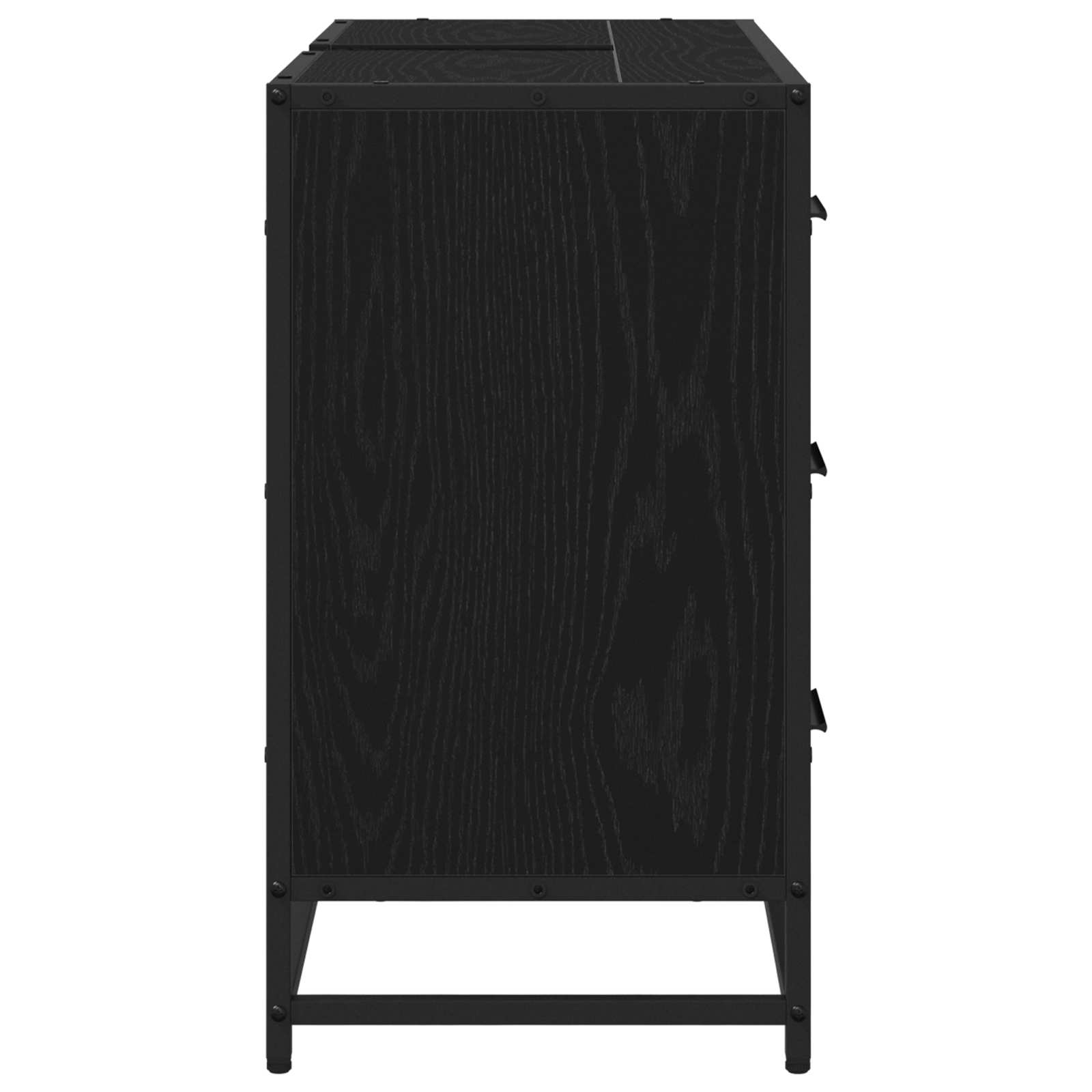 Kupaonski ormar Crni hrast 80 x 33 x 60 cm Konstruirano drvo
