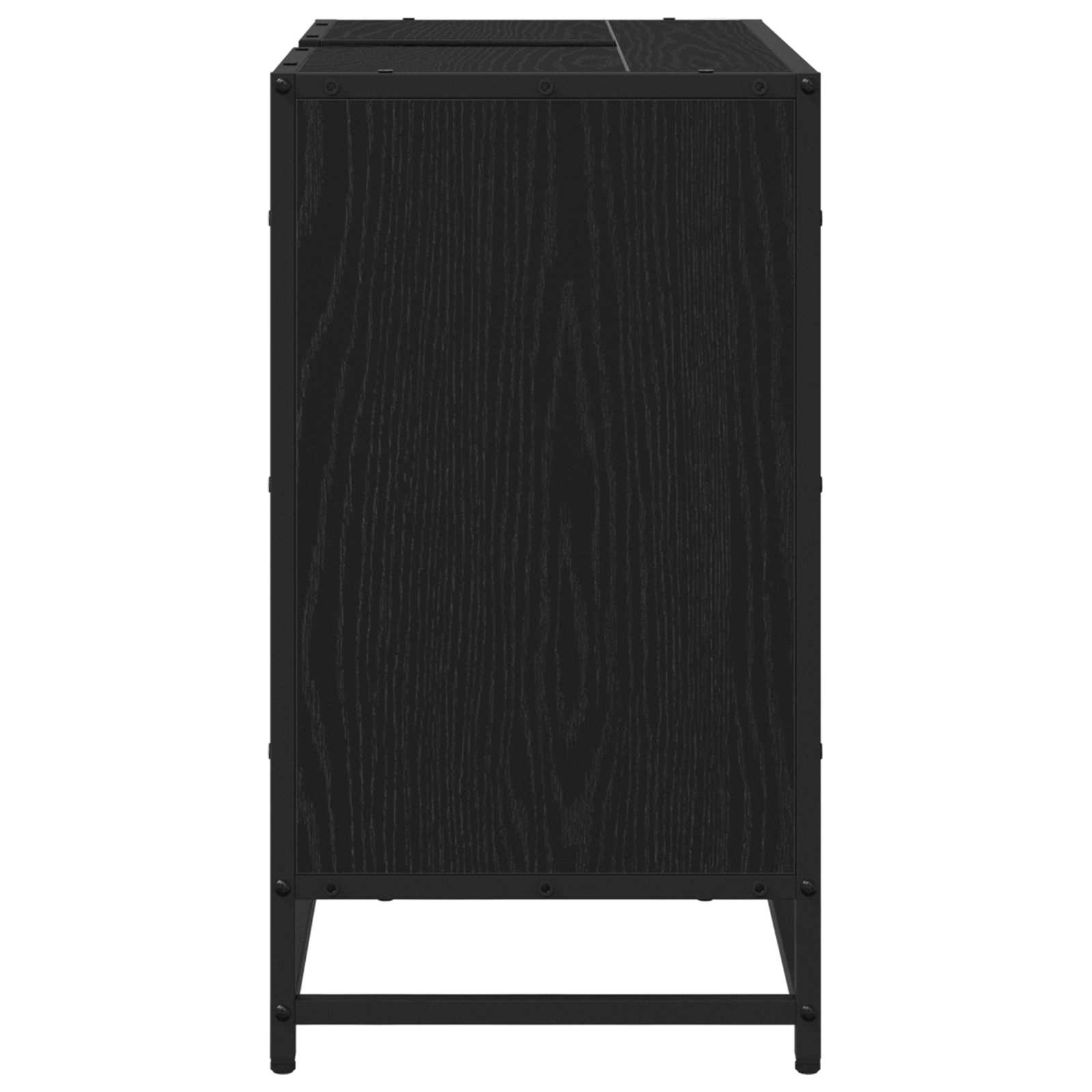 Kupaonski ormar Crni hrast 65 x 33 x 60 cm Konstruirano drvo