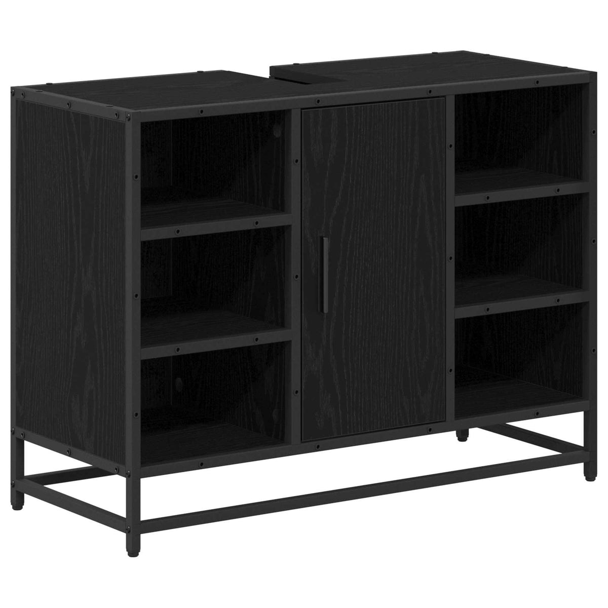 Kupaonski ormar Crni hrast 80 x 33 x 60 cm Konstruirano drvo