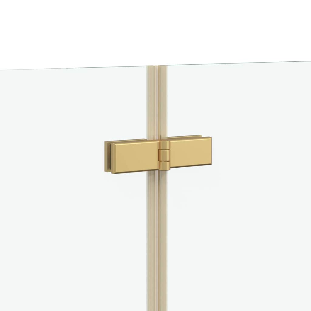 Ograda za tuš Zlatno 95 x 140 cm ESG staklo i aluminij