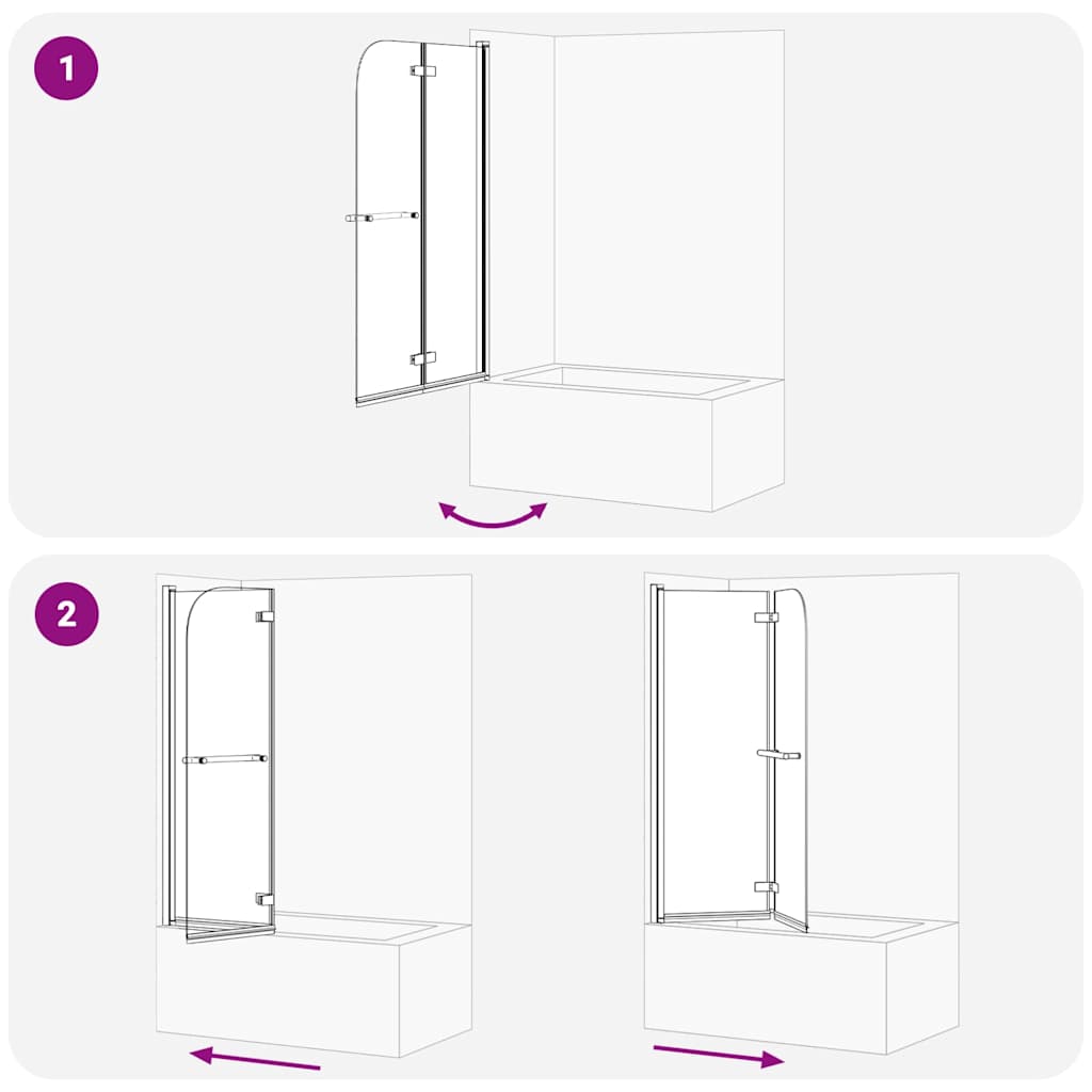 Ograda za tuš Zlatno 95 x 140 cm ESG staklo i aluminij