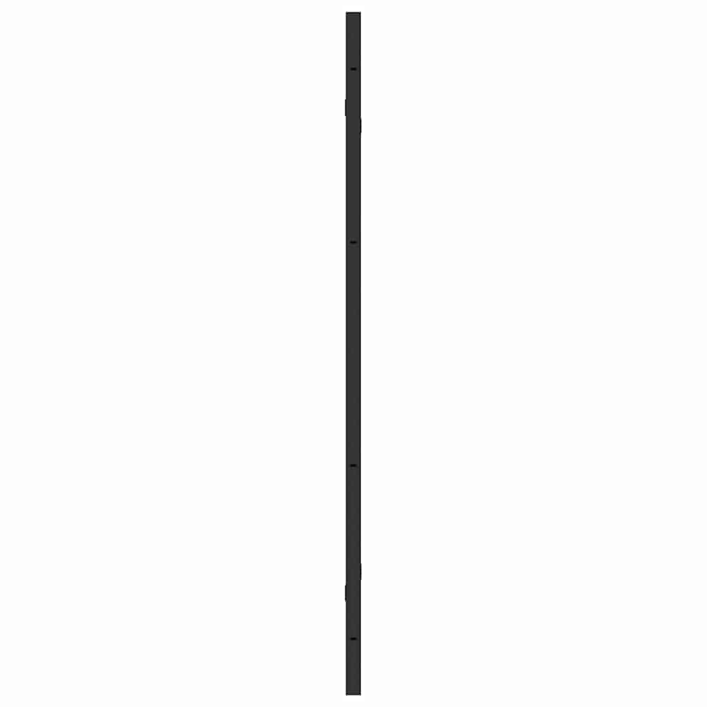 Ograda za tuš Crna 130 x 138 cm ESG staklo i aluminij