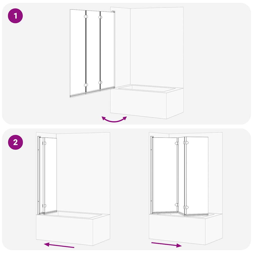 Ograda za tuš Crna i prozirna 130 x 130 cm