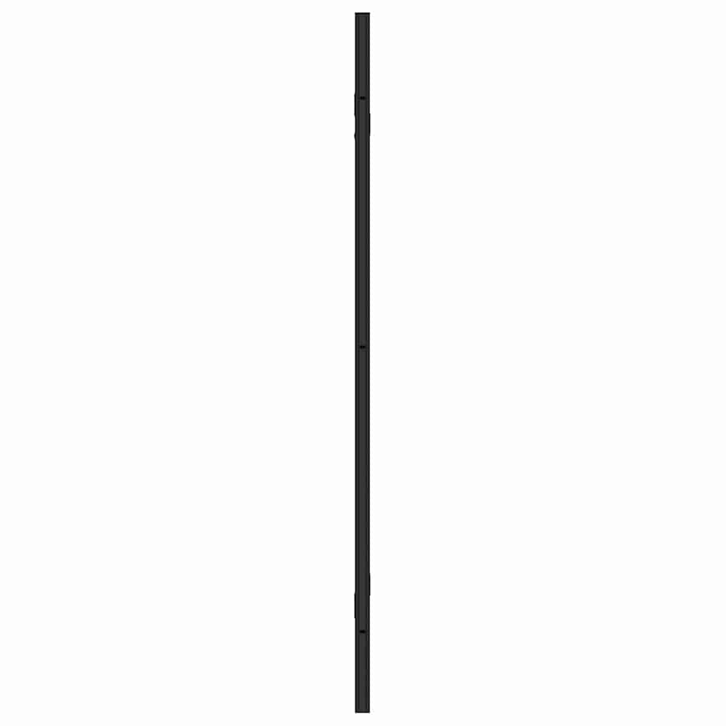 Ograda za tuš Crna i prozirna 130 x 130 cm