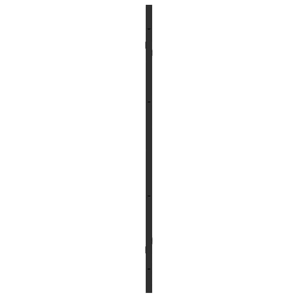 Ograda za tuš Crna 130 x 138 cm ESG staklo i aluminij