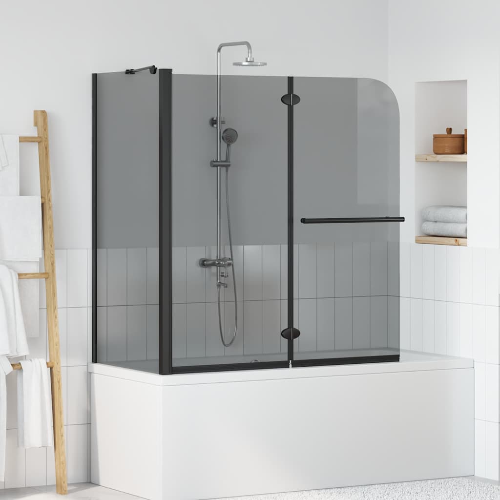 Bi-savinjska tuš ograde Tamno proziran 120 x 67 x 129 cm
