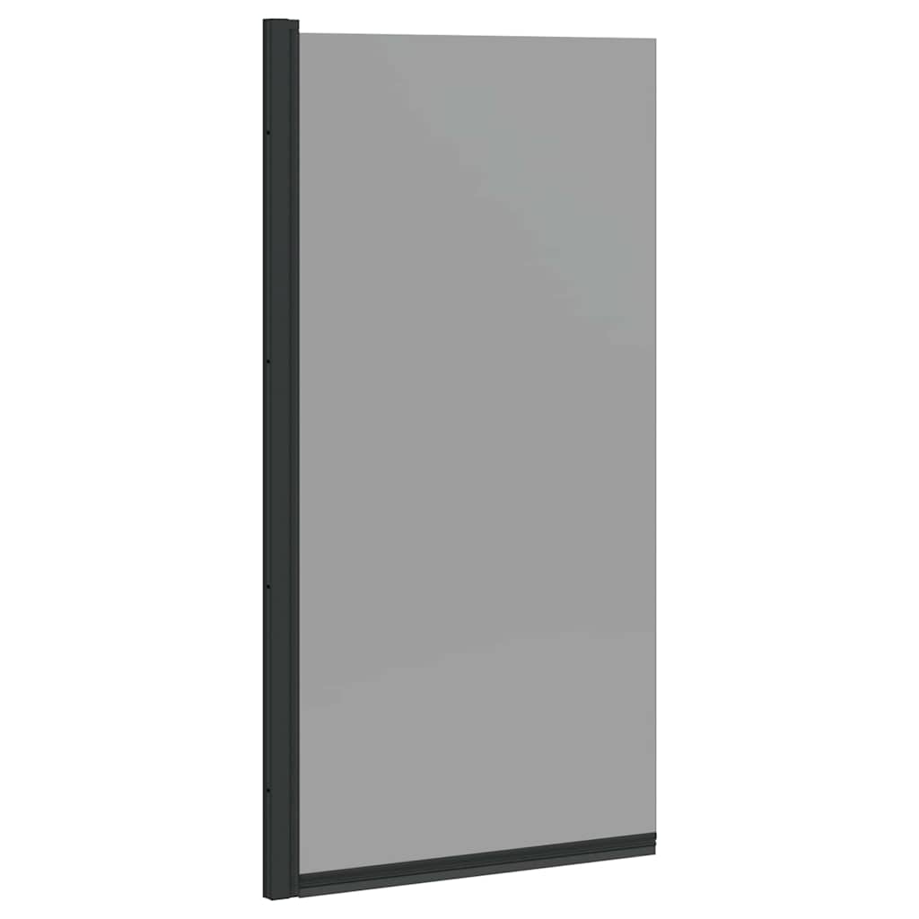 Ekran za kadu i tuš Crna 68 x 130 cm Staklo s temperaturom