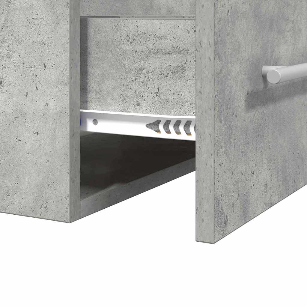 Ormarić za umivaonik s ladicama Betonski sivi 38,5 x 41 x 48 cm