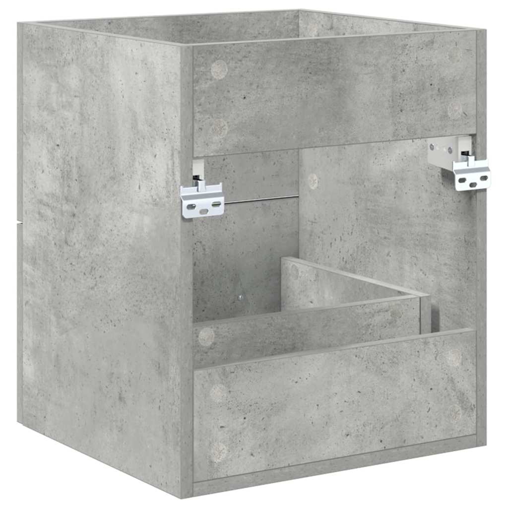 Ormarić za umivaonik s ladicama Betonski sivi 38,5 x 41 x 48 cm