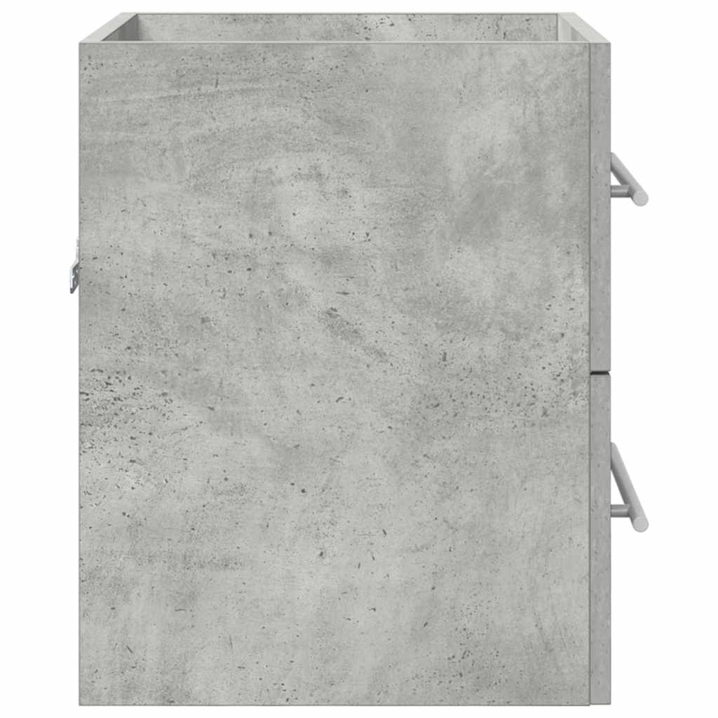 Ormarić za umivaonik s ladicama Betonski sivi 38,5 x 41 x 48 cm