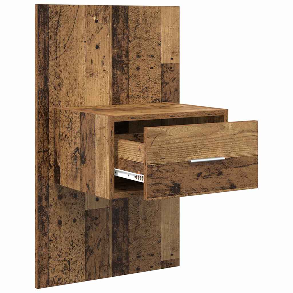Noćni ormar 2 pcs Staro drvo 50 x 32,5 x 80cm Konstruirano drvo