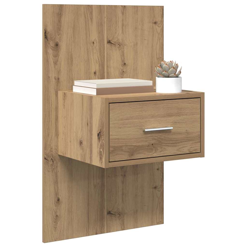 Noćni ormar s ladicama 2 pcs Umjetnički hrast 50 x 32,5 x 80cm