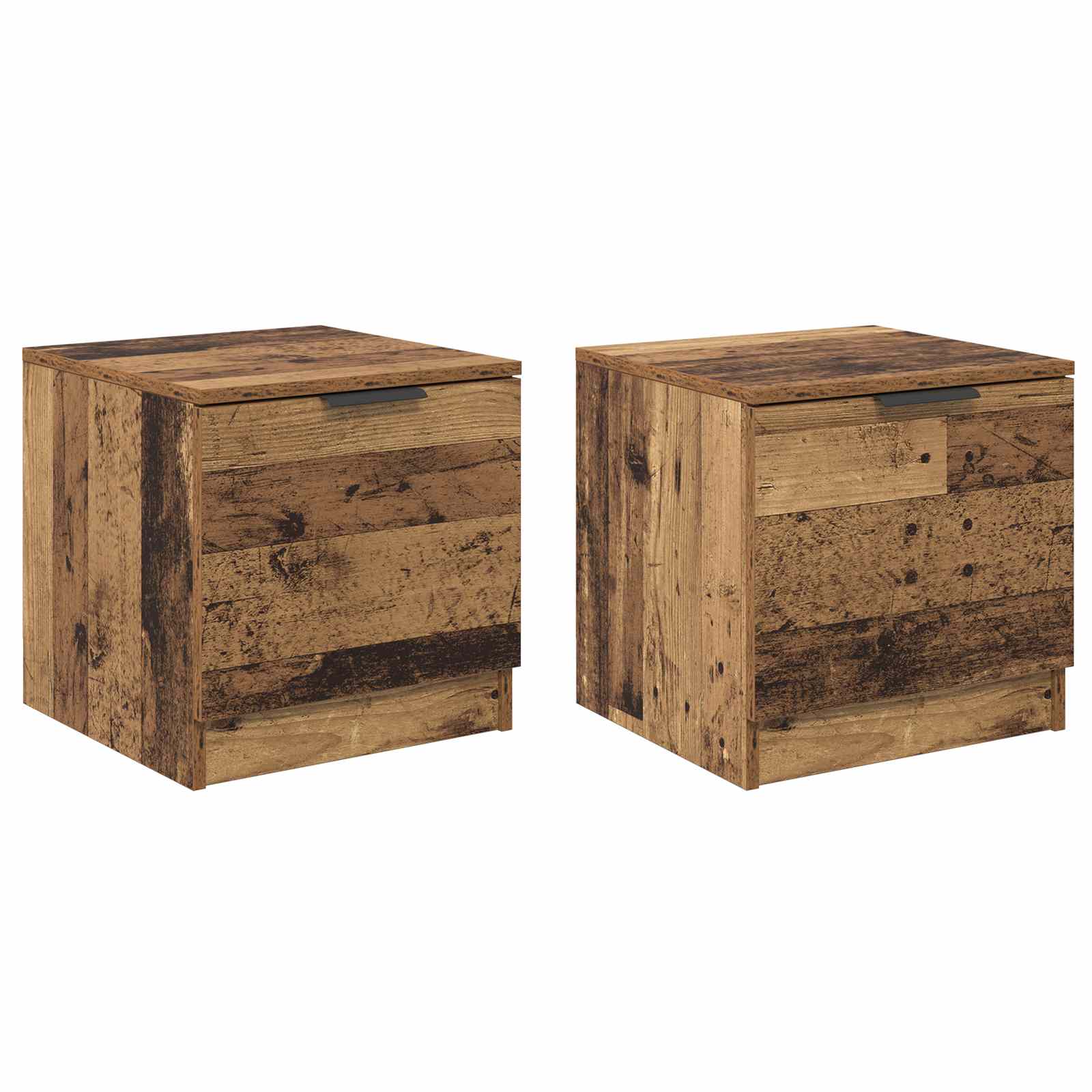 Ormarić za krevet s ladicama 2 pcs Staro drvo 40 x 39 x 40cm