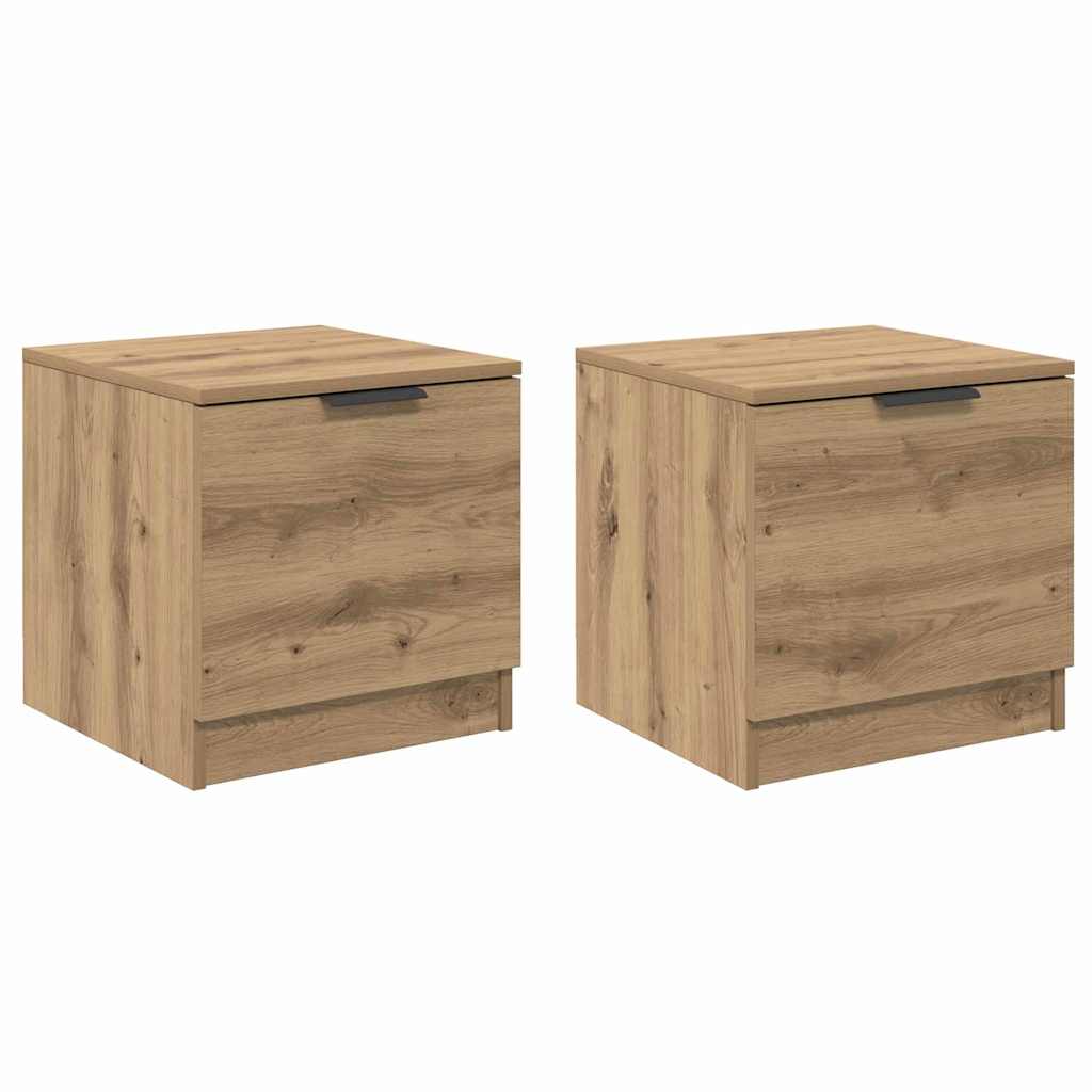 Ormarić za krevet 2 pcs Umjetnički hrast 40 x 39 x 40cm