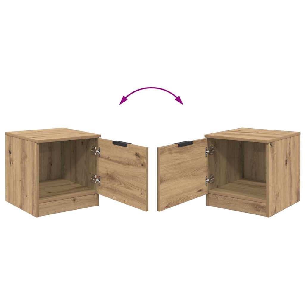 Ormarić za krevet 2 pcs Umjetnički hrast 40 x 39 x 40cm