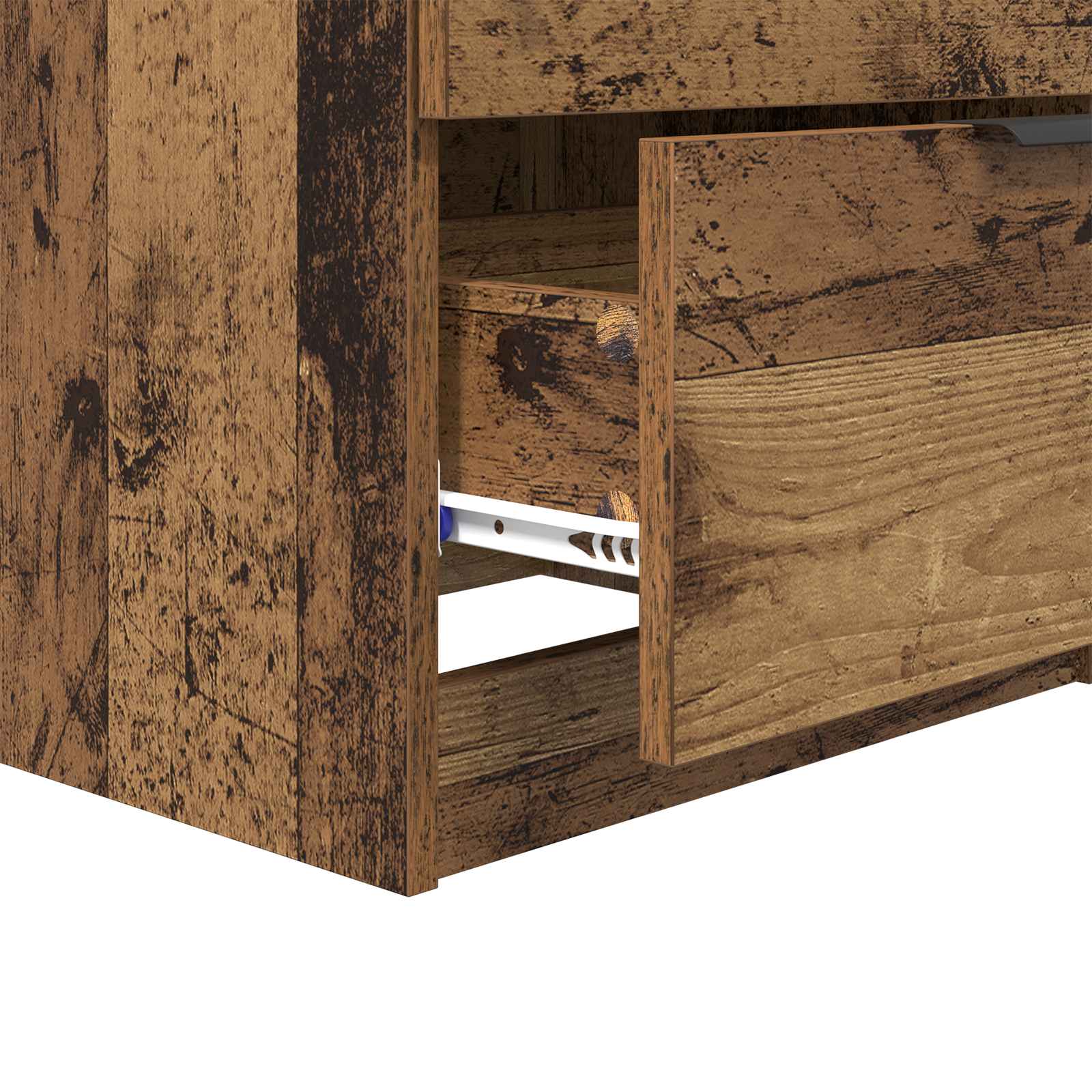 Noćni ormar 2 pcs Staro drvo 45 x 39 x 50cm Konstruirano drvo