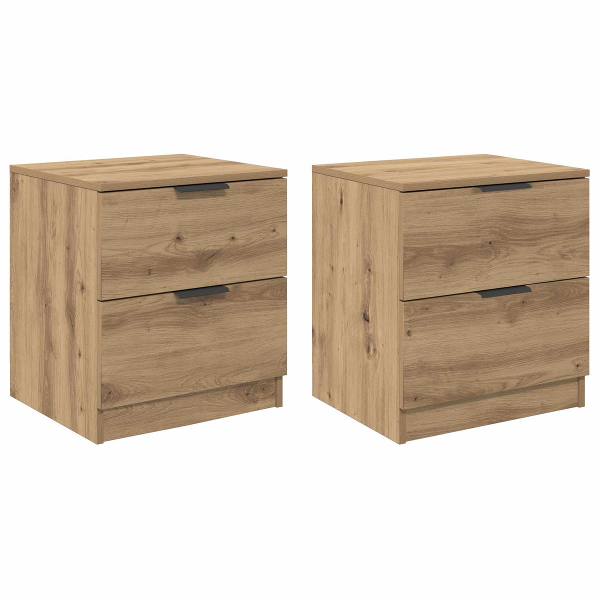 Noćni ormar s ladicama 2 pcs Umjetnički hrast 45 x 39 x 50cm
