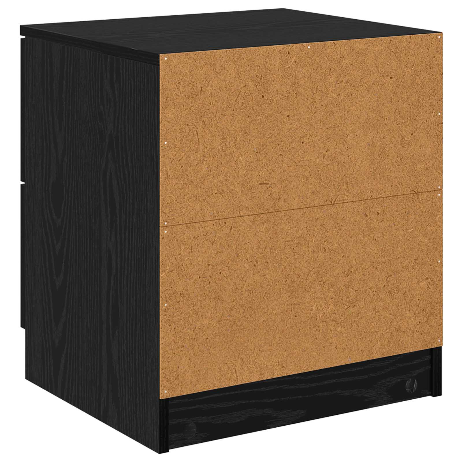 Noćni ormar 2 pcs Crni hrast 45 x 39 x 50cm Konstruirano drvo