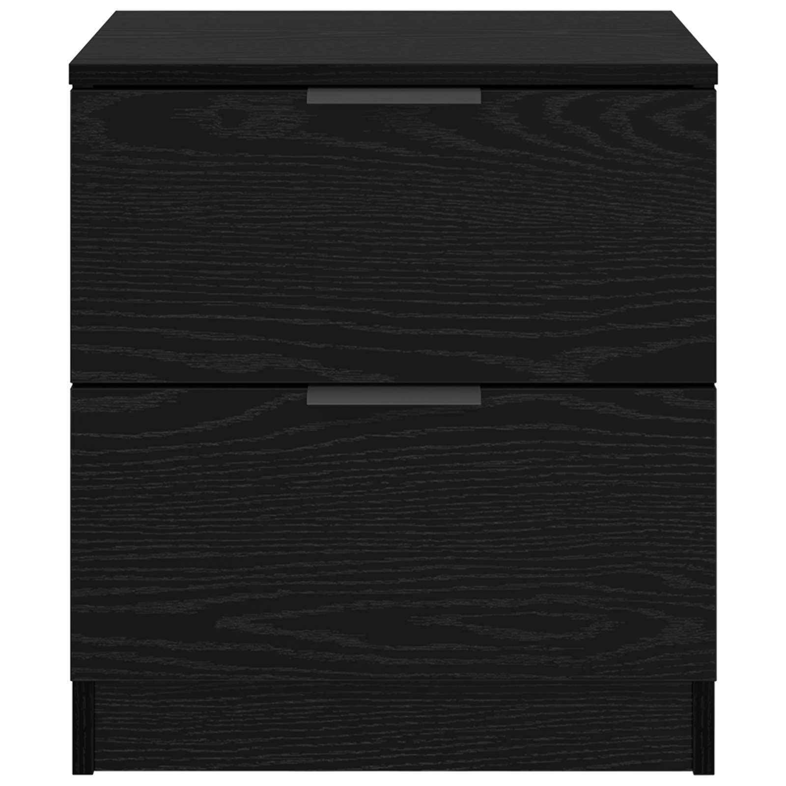 Noćni ormar 2 pcs Crni hrast 45 x 39 x 50cm Konstruirano drvo