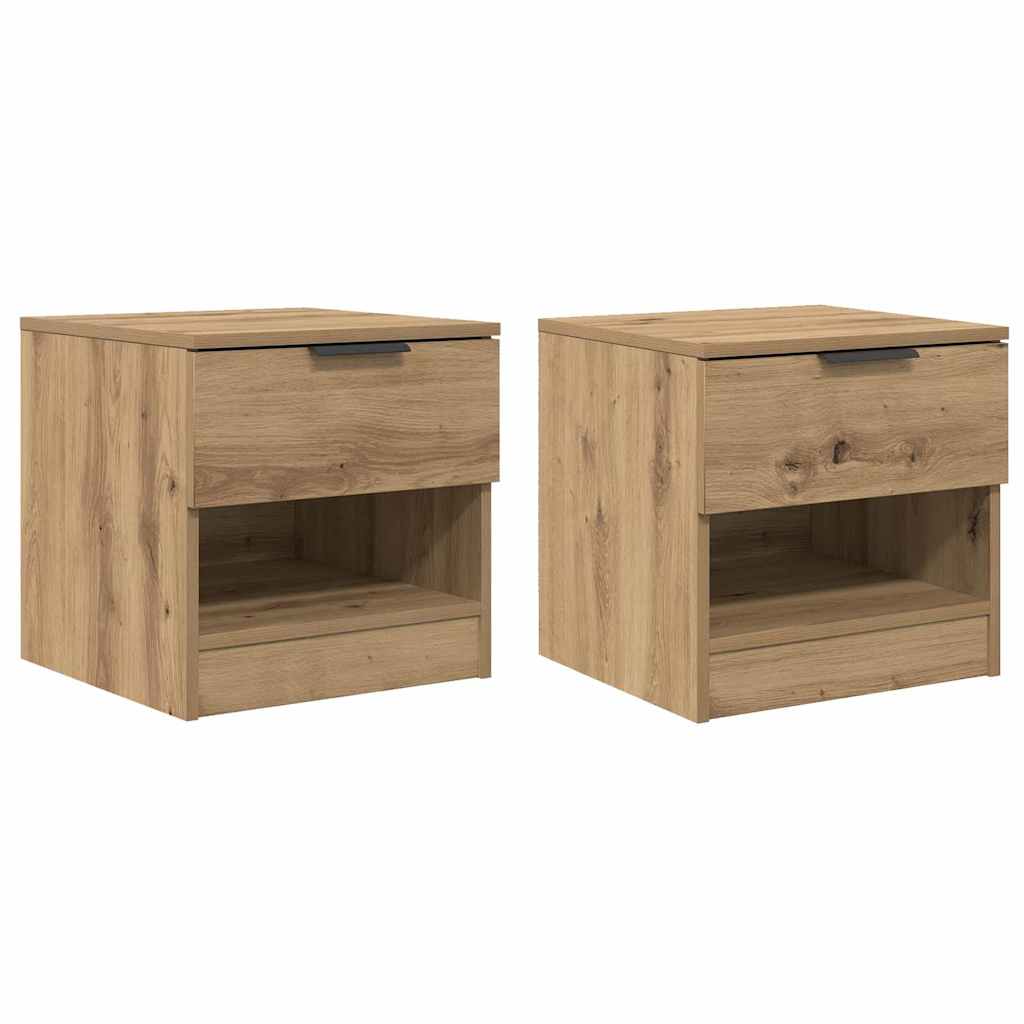 Ormarić za krevet 2 pcs Umjetnički hrast 40 x 39 x 40cm
