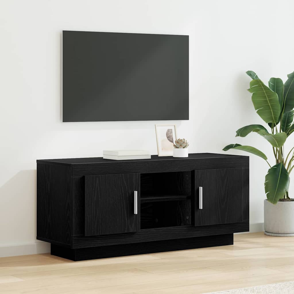 TV ormar Crni hrast 102 x 35 x 45 cm Konstruirano drvo