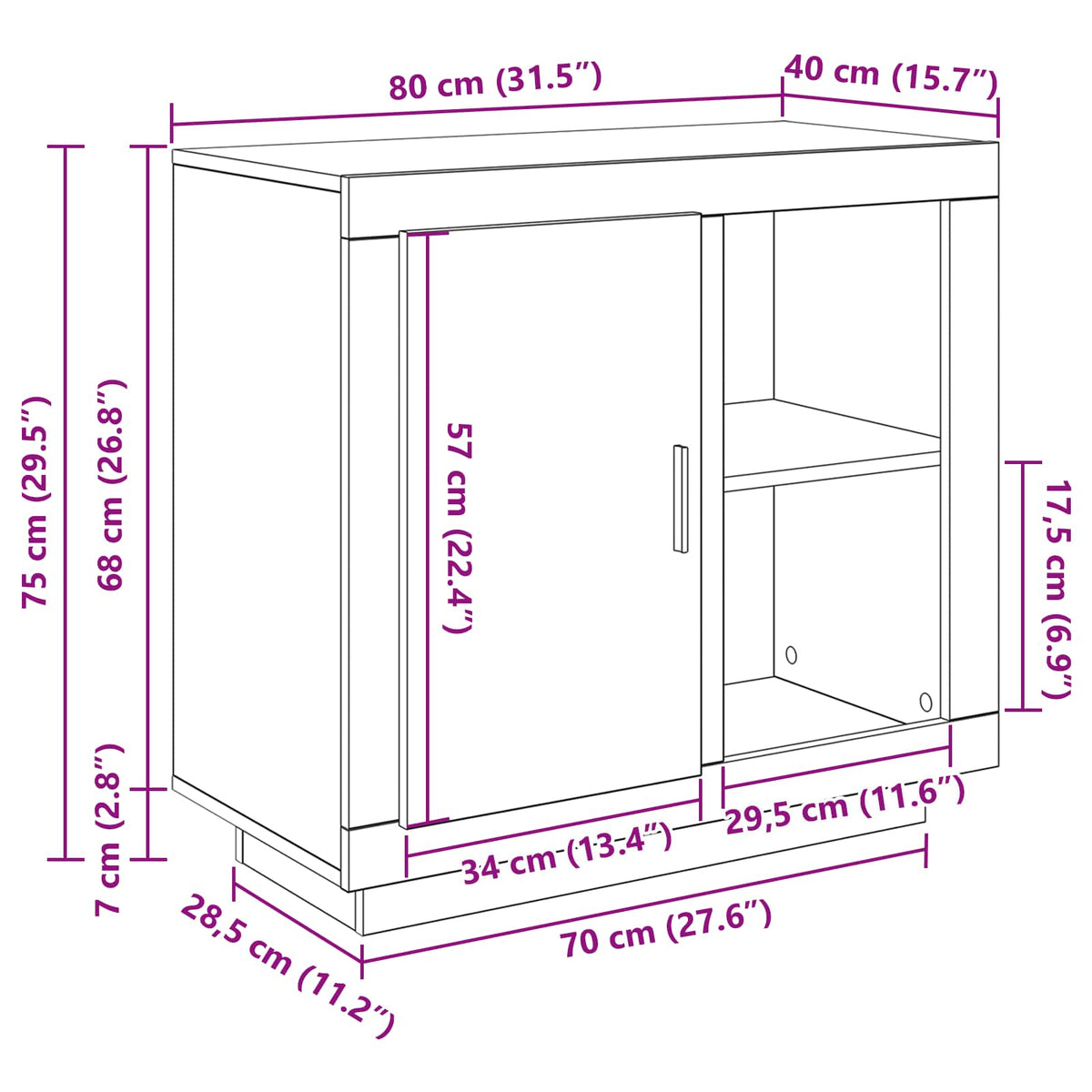 Kreveta Staro drvo 80 x 40 x 75 cm Konstruirano drvo
