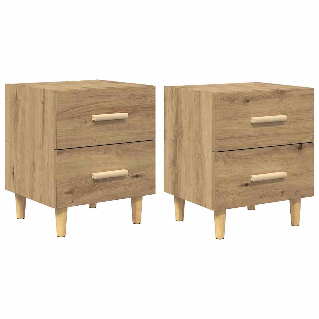 Ormarić za krevet 2 pcs Umjetnički hrast 40 x 35 x 47.5cm