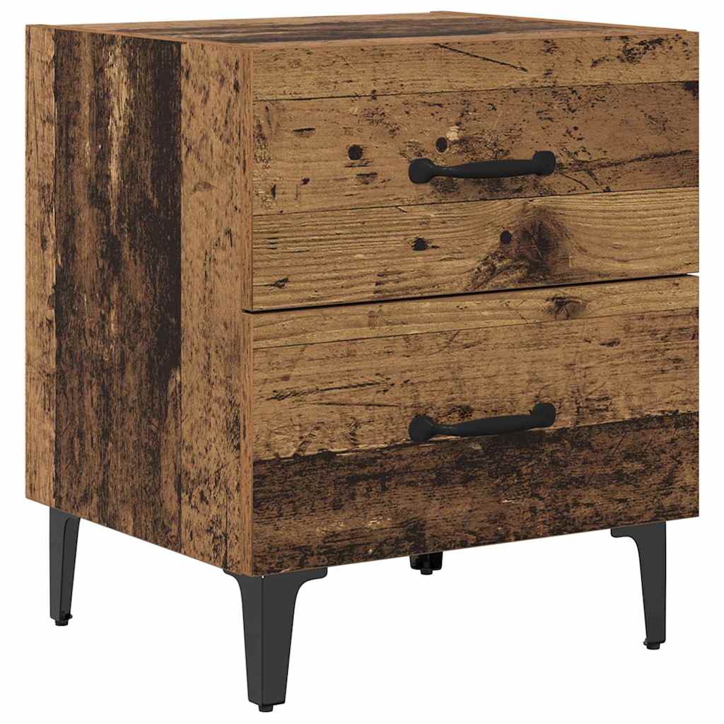 Ormarić za krevet s ladicama Staro drvo 40 x 35 x 47,5 cm