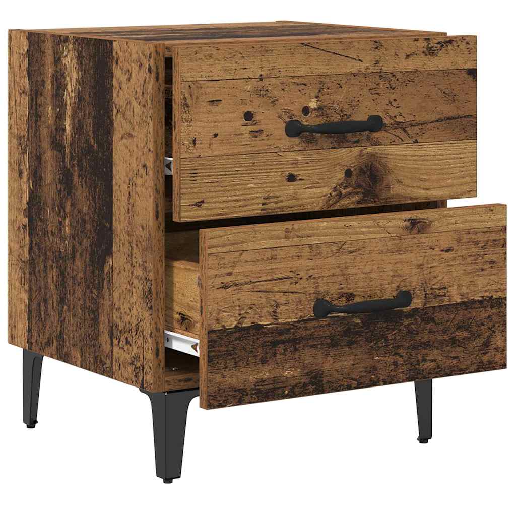 Ormarić za krevet s ladicama Staro drvo 40 x 35 x 47,5 cm