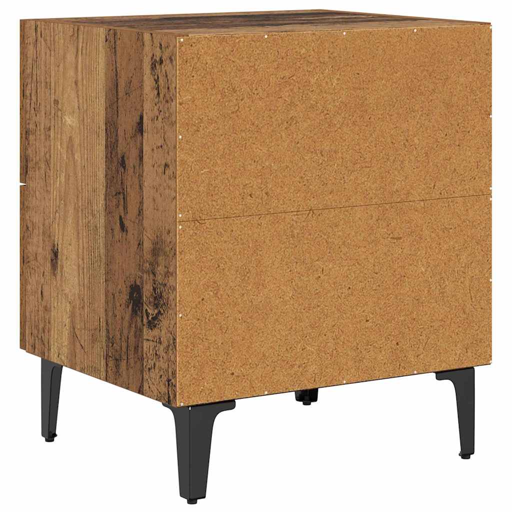 Ormarić za krevet s ladicama Staro drvo 40 x 35 x 47,5 cm