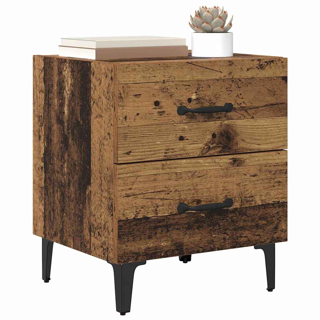Ormarić za krevet s ladicama Staro drvo 40 x 35 x 47,5 cm