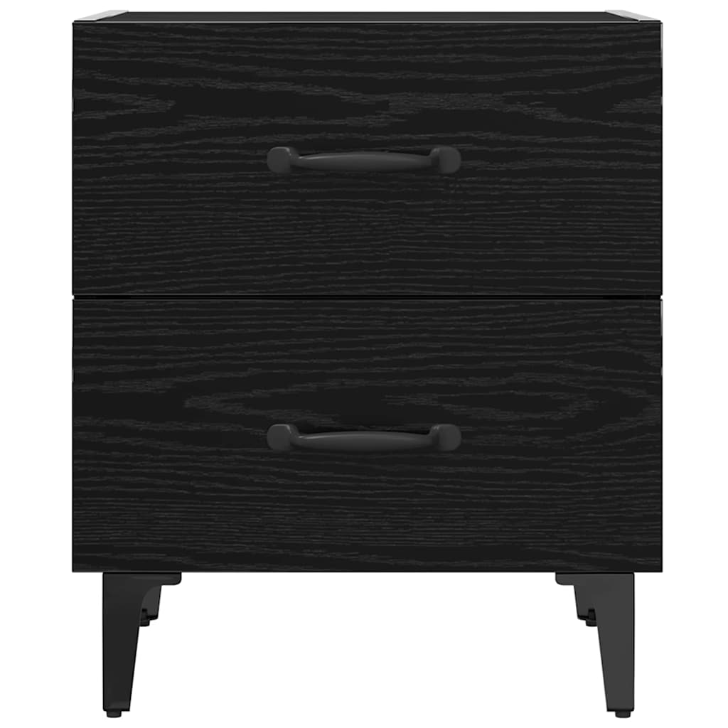 Ormarić za krevet s ladicama 2 pcs Crni hrast 40 x 35 x 47,5 cm