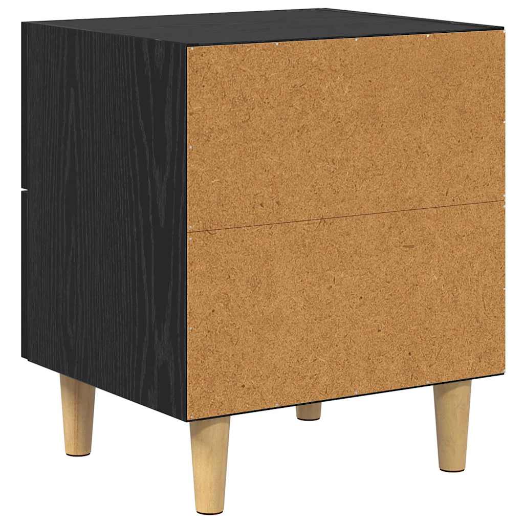 Noćni ormar Crni hrast 40 x 35 x 47 cm Konstruirano drvo