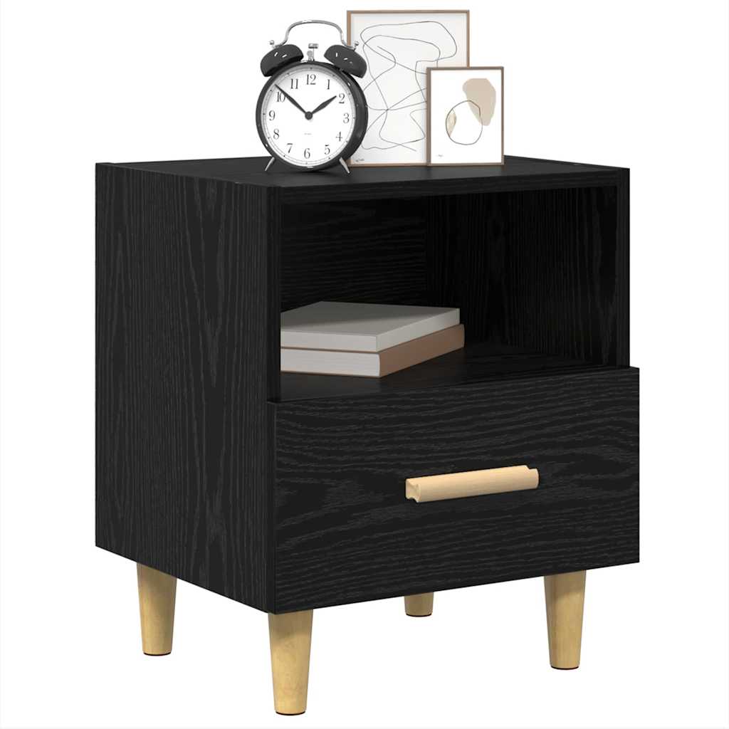 Noćni ormar Crni hrast 40 x 35 x 47 cm Konstruirano drvo
