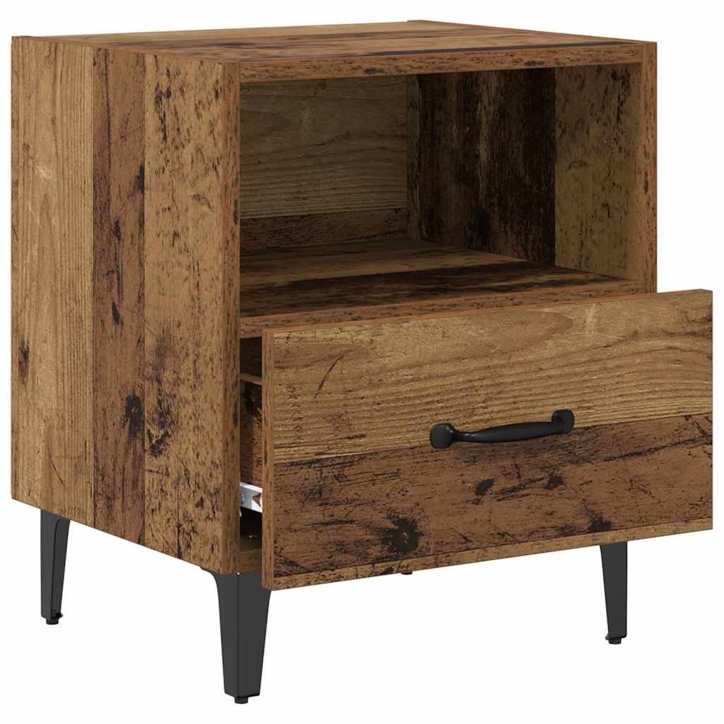 Noćni ormar s ladicama 2 pcs Staro drvo 40 x 35 x 47.5 cm