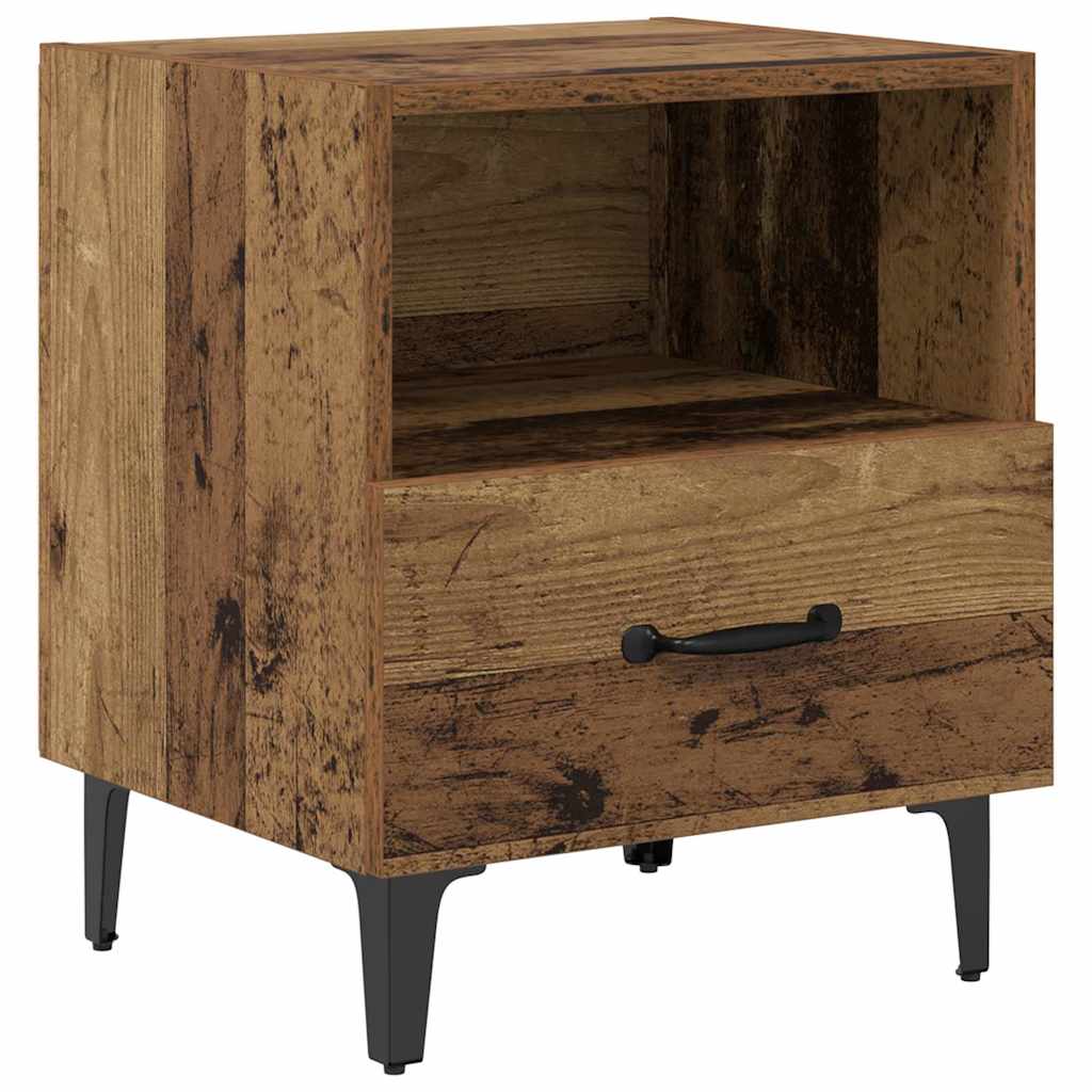 Noćni ormar s ladicama 2 pcs Staro drvo 40 x 35 x 47.5 cm