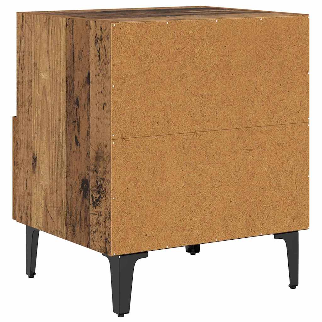 Noćni ormar s ladicama 2 pcs Staro drvo 40 x 35 x 47.5 cm