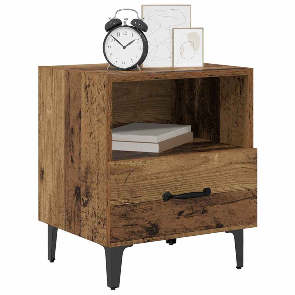 Noćni ormar s ladicama 2 pcs Staro drvo 40 x 35 x 47.5 cm