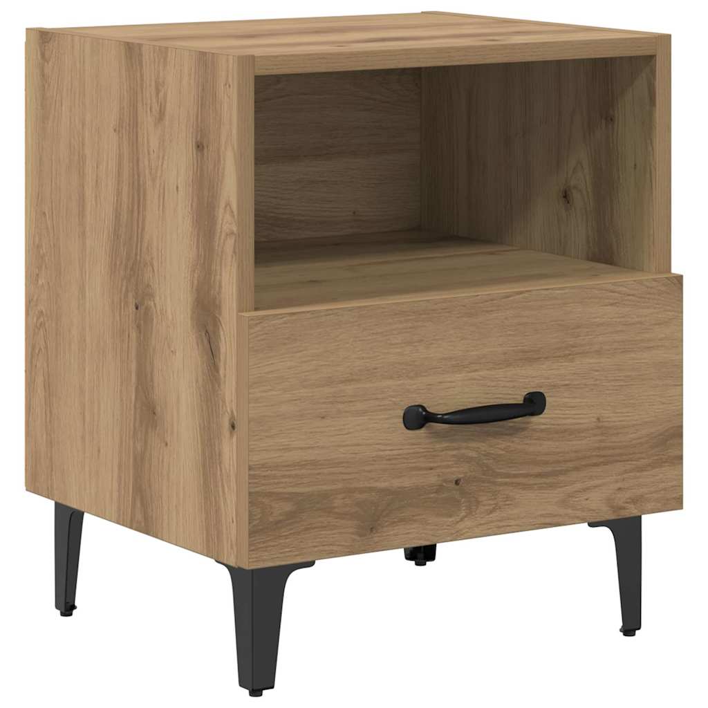Noćni ormar s ladicama Umjetnički hrast 40 x 35 x 47,5 cm