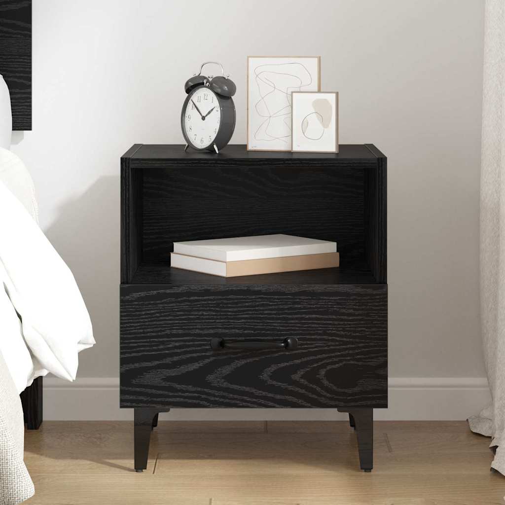Noćni ormar Crni hrast 40 x 35 x 47.5 cm Konstruirano drvo
