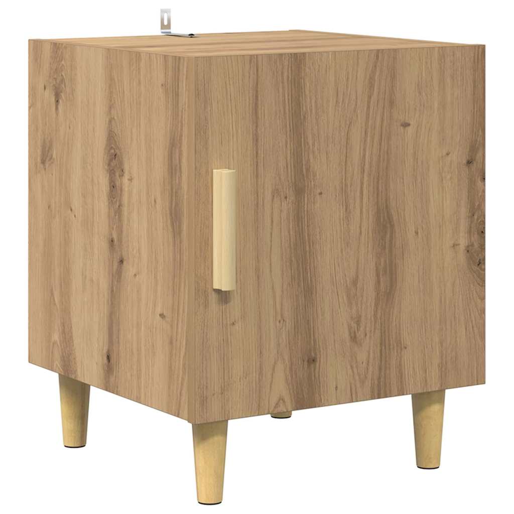 Noćni ormar Zidne 2 pcs Umjetnički hrast 40 x 40 x 50 cm