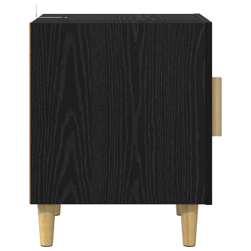 Noćni ormar Zidne Crni hrast 40 x 40 x 50 cm Konstruirano drvo