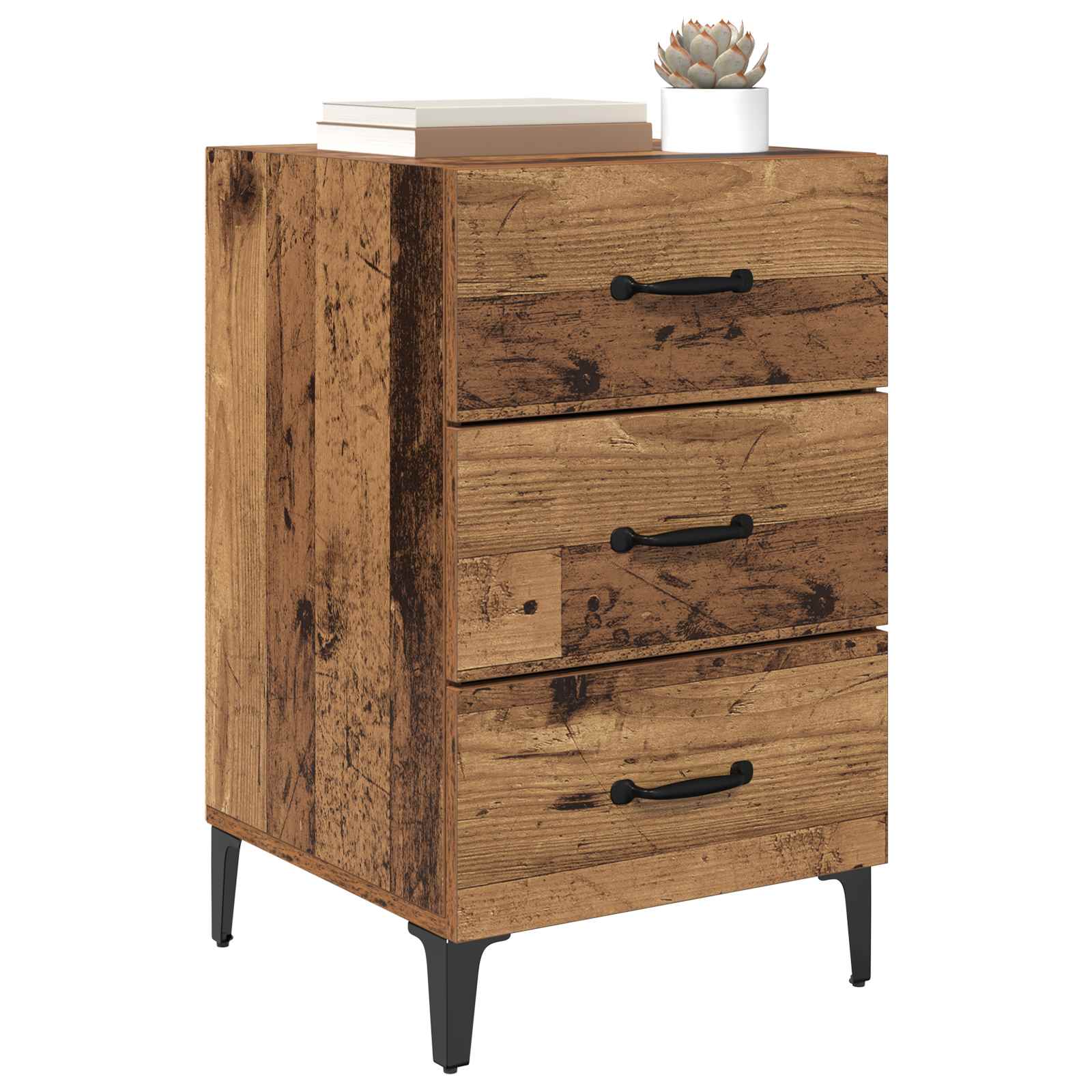 Noćni ormar Staro drvo 40 x 40.5 x 66 cm Konstruirano drvo
