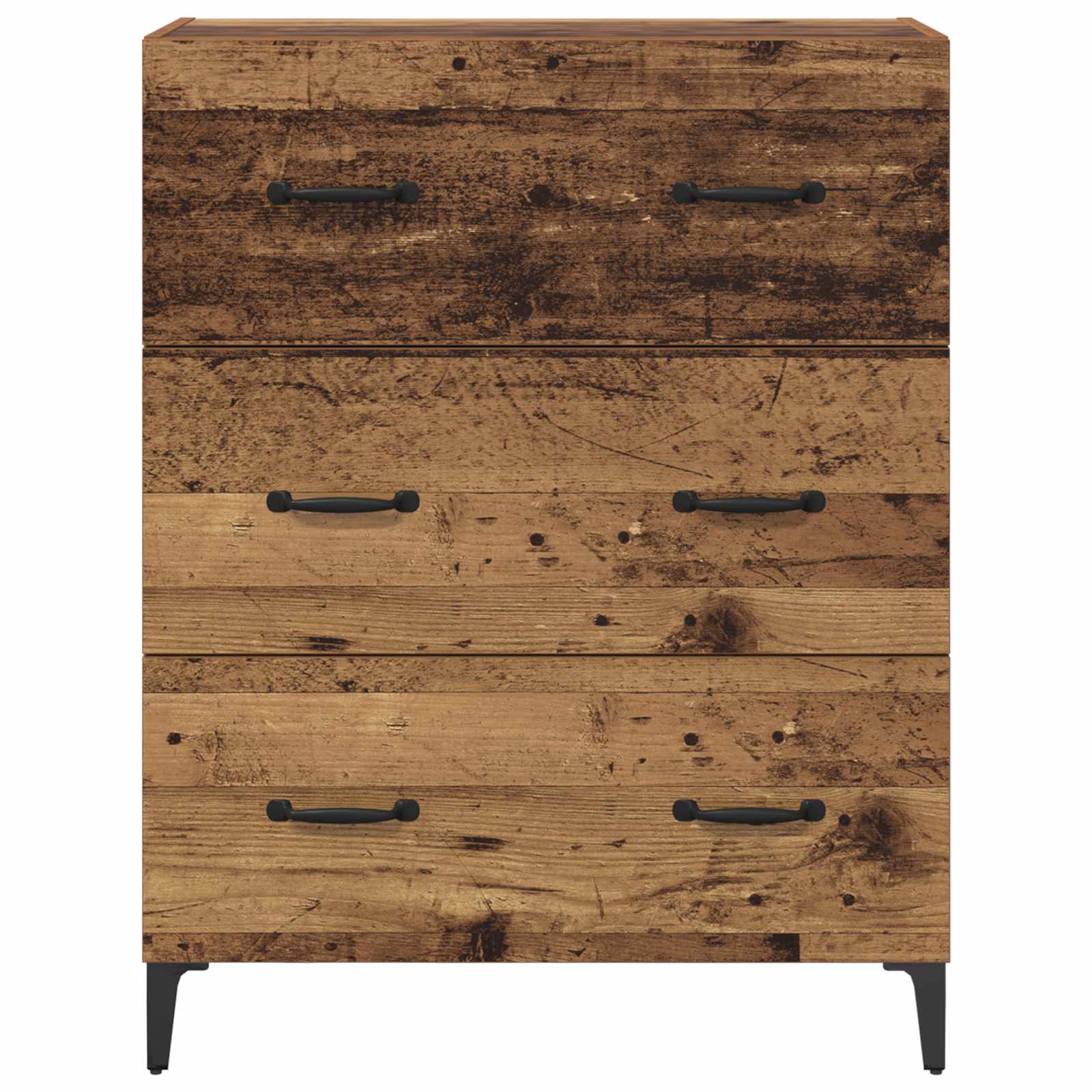 Kreveta Staro drvo 69,5 x 34 x 90 cm Obrađeno drvo i čelik