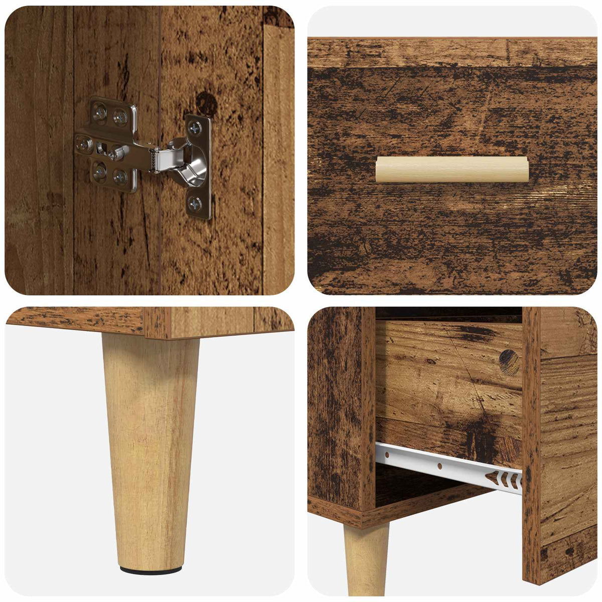 Kreveta Staro drvo 34 x 69.5 x 90 cm Konstruirano drvo