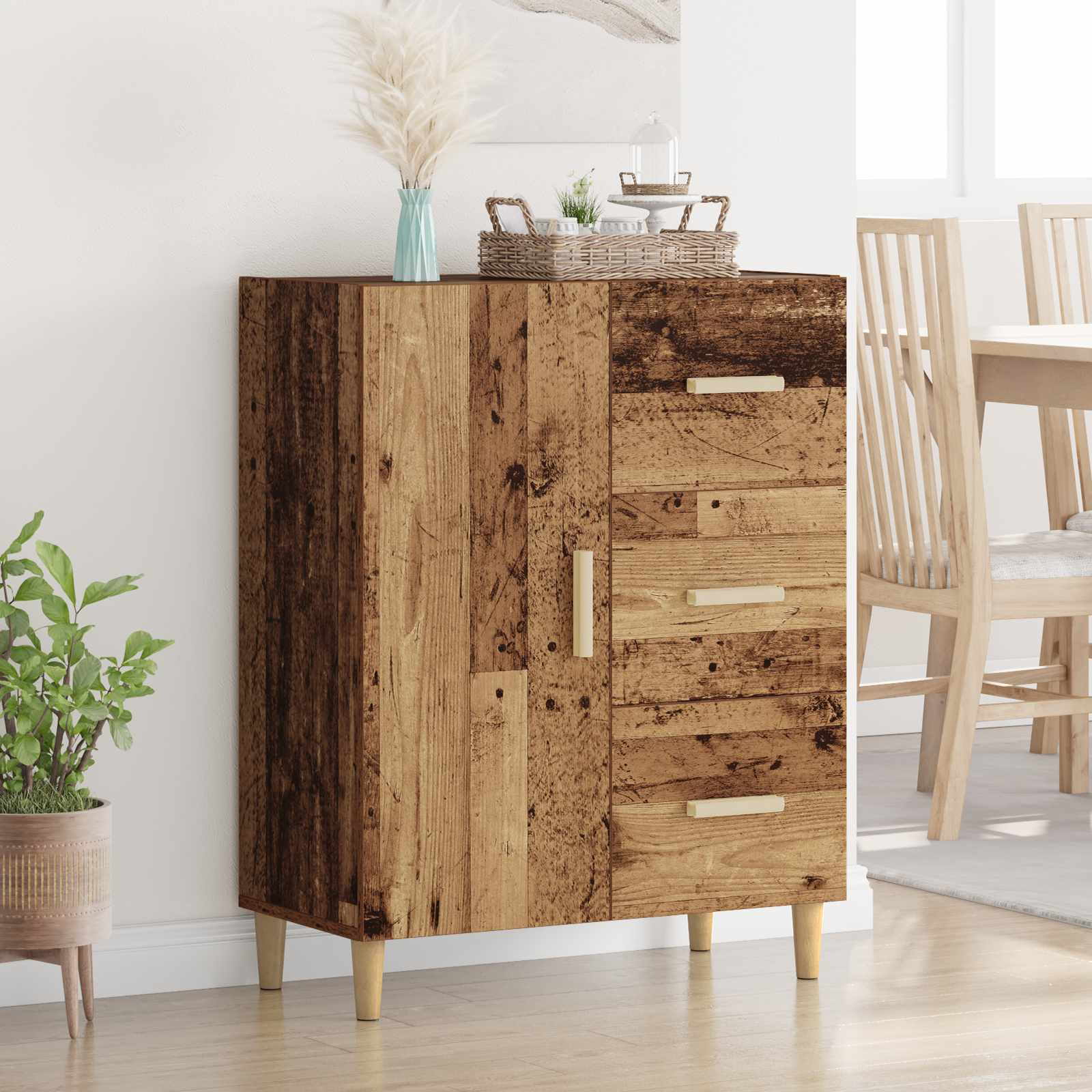 Kreveta Staro drvo 34 x 69.5 x 90 cm Konstruirano drvo