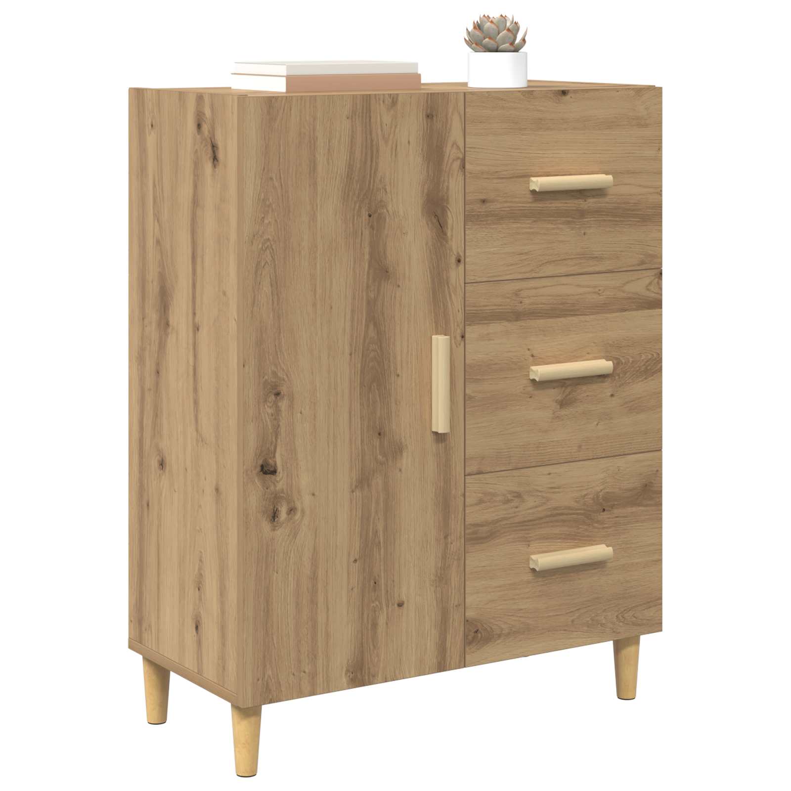 Kreveta Umjetnički hrast 34 x 69.5 x 90 cm Konstruirano drvo