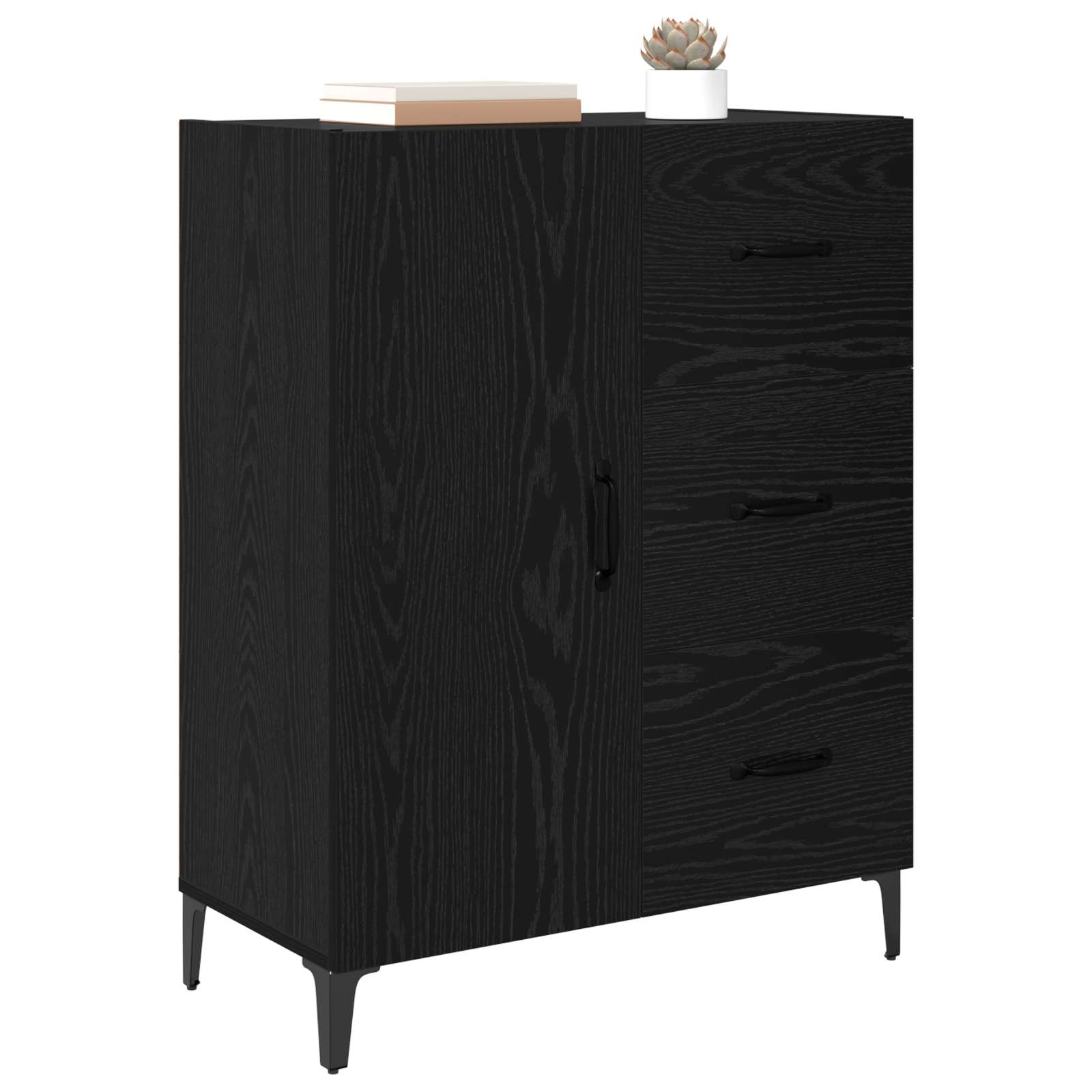 Kreveta Crni hrast 69,5 x 34 x 90 cm Konstruirano drvo