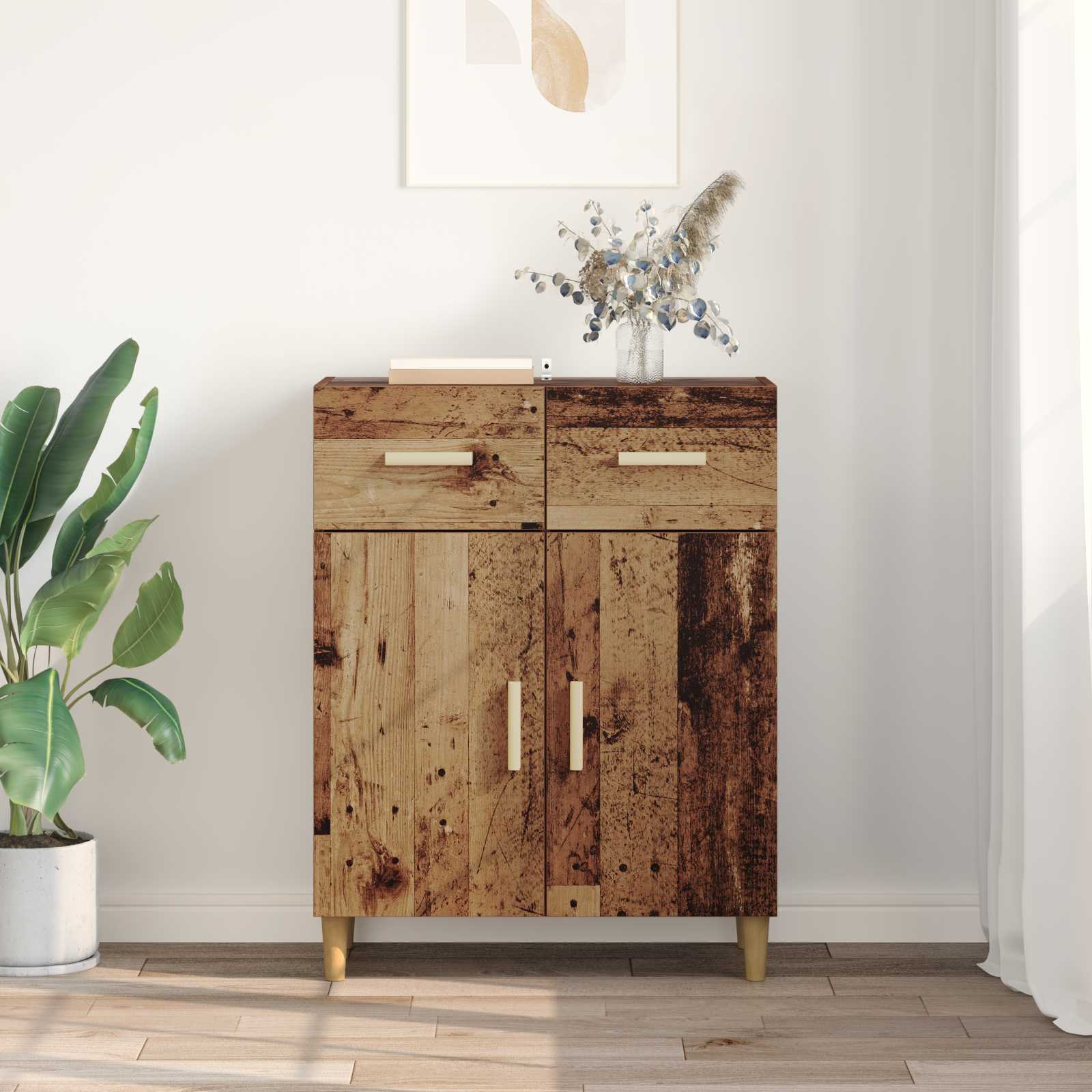 Kreveta Staro drvo 34 x 69.5 x 89 cm Konstruirano drvo