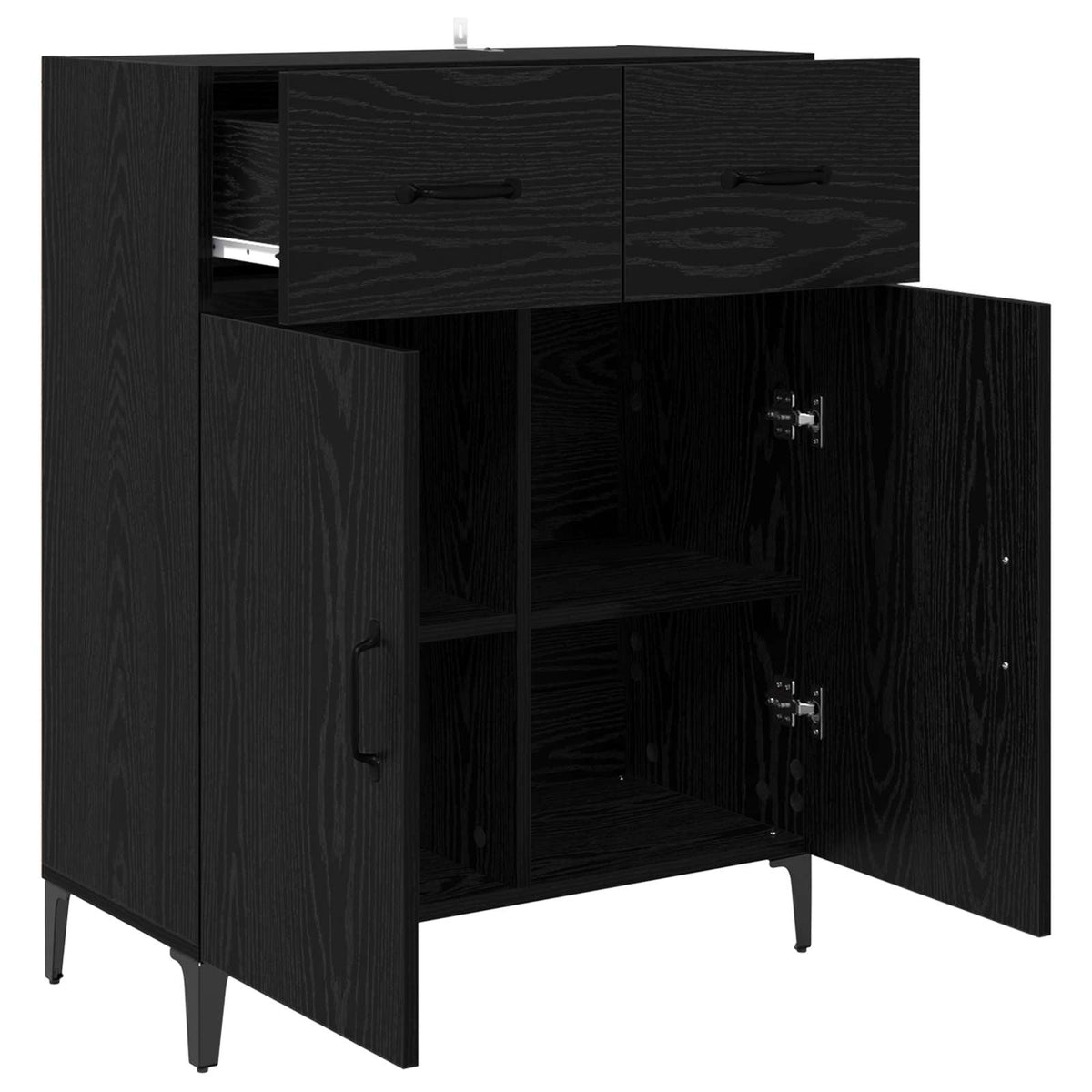 Kreveta Crni hrast 69,5 x 34 x 90 cm Konstruirano drvo
